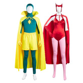 Couple Cosplay WandaVision Wanda Scarlet Witch Wanda Vision CP Kostüm Set