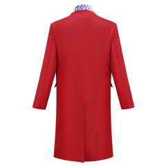 Wonka Herren Rot Mantel Kostüm Set Willy Wonka Outfit