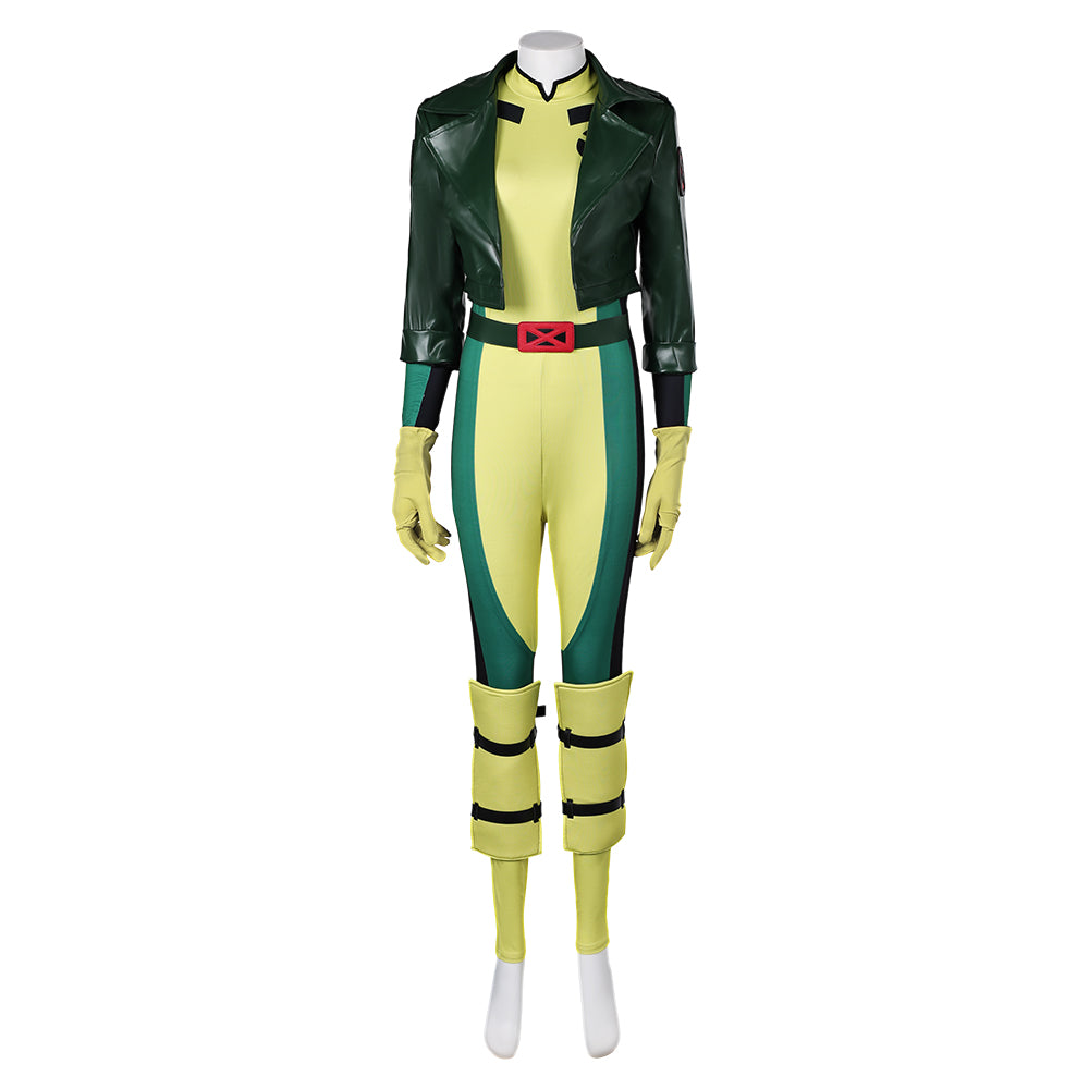 X-Men '97 Rogue gelb Jumpsuit Cosplay Kostüm Outfits
