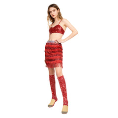 Zoomania Gazelle rot Kostüm Set Zootopia Cosplay Outfits