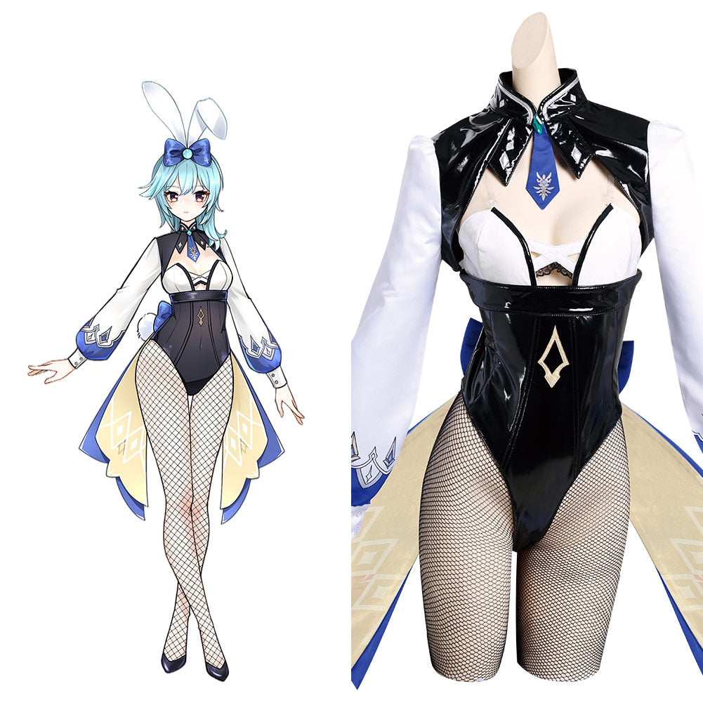 Genshin Impact Eula Cosplay Bunny Girl Kostüm Halloween Karneval Outfits