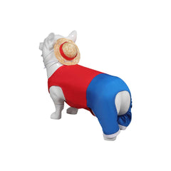 One Piece Luffy Cosplay Hunde Kleidung Haustier Hunde Kleidung Kostüm Outfit