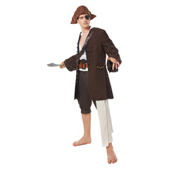 Pirates Of The Caribbean Jack Sparrow Johnny Depp Cosplay Kostüm Set