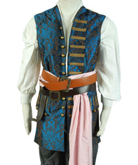 Pirates of the Caribbean 5 Fluch der Karibik Jack Sparrow Johnny Depp Set Cosplay Kostüm - cosplaycartde