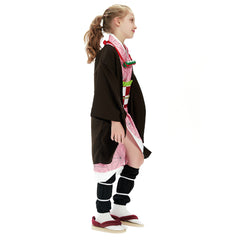 Kinder Kimetsu no Yaiba Kamado Nezuko Cosplay Kostüm Kimono