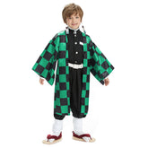 Kinder Kimono Kimetsu no Yaiba Kamado Tanjirou Cosplay Halloween Karneval Outfits