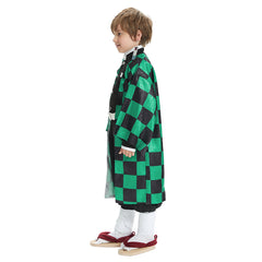 Kinder Kimono Kimetsu no Yaiba Kamado Tanjirou Cosplay Halloween Karneval Outfits