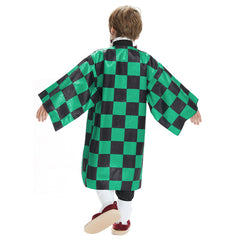 Kinder Kimono Kimetsu no Yaiba Kamado Tanjirou Cosplay Halloween Karneval Outfits