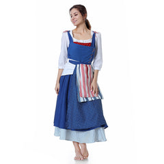 Die Schöne und das Biest Beauty and the Beast Belle Emma Watson Kleid Dienstmädchen Cosplay Kostüm