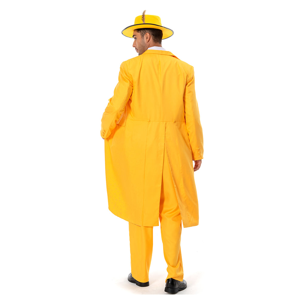Jim Carrey Gelb Anzug Cosplay Kostüm Uniform Halloween Karneval Kostüm