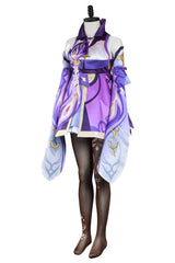 Genshin Impact Keqing Cosplay Kostüm Damen Halloween Karneval Kostüm