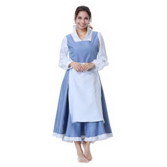 Die Schöne und das Biest Belle Kleid Dienstmädchen Schurz Kleid Cosplay Kostüm