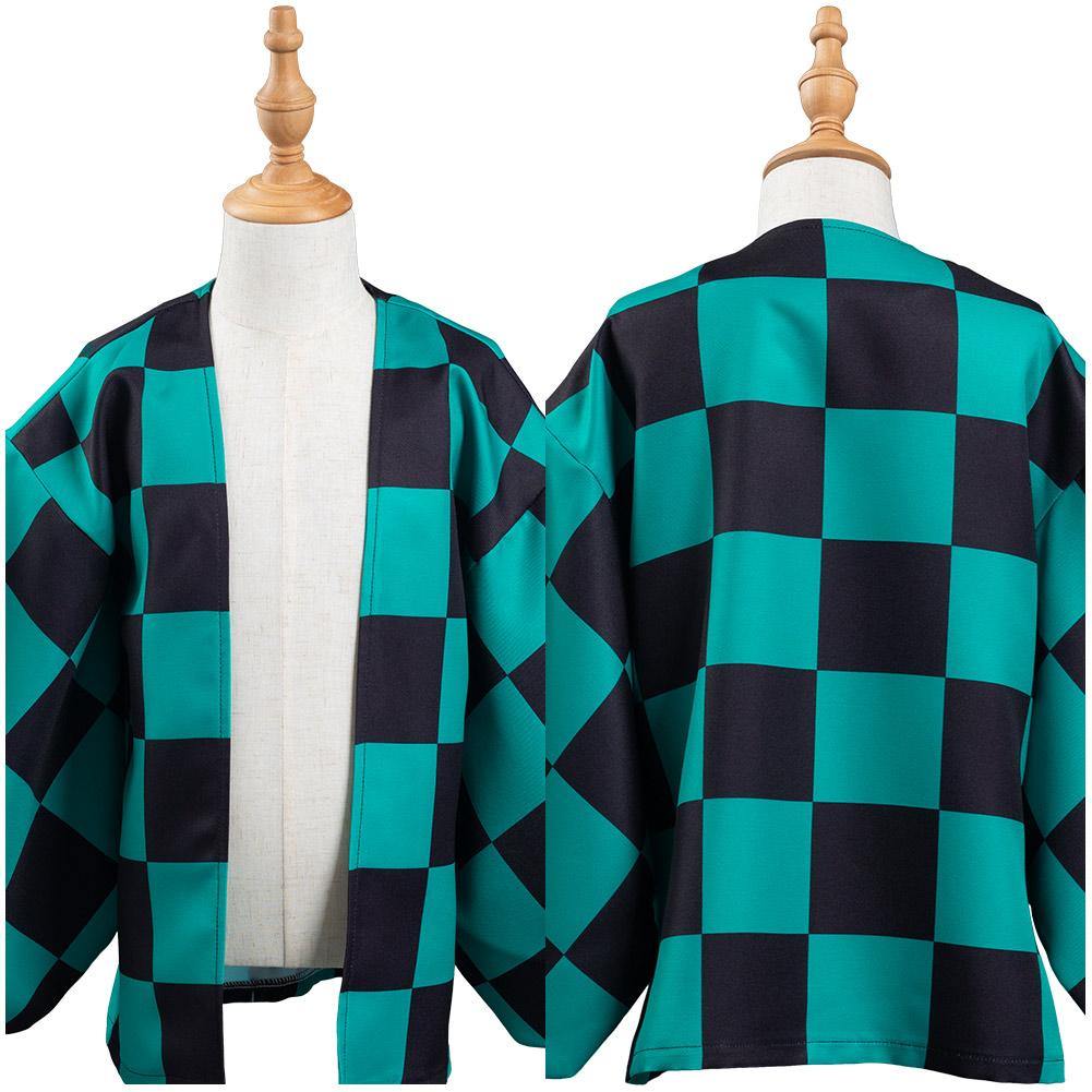 Demon Slayer Kimetsu no Yaiba Kamado Tanjirou Kinder Umhang Cosplay Kinder Kimono - cosplaycartde