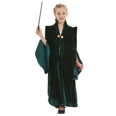 Kinder Harry Potter Minerva McGonagall Kostüm Robe Mantel Halloween Karneval Kostüm Set
