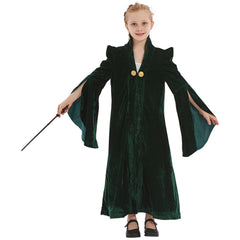 Kinder Harry Potter Minerva McGonagall Kostüm Robe Mantel Halloween Karneval Kostüm Set