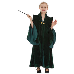 Kinder Harry Potter Minerva McGonagall Kostüm Robe Mantel Halloween Karneval Kostüm Set
