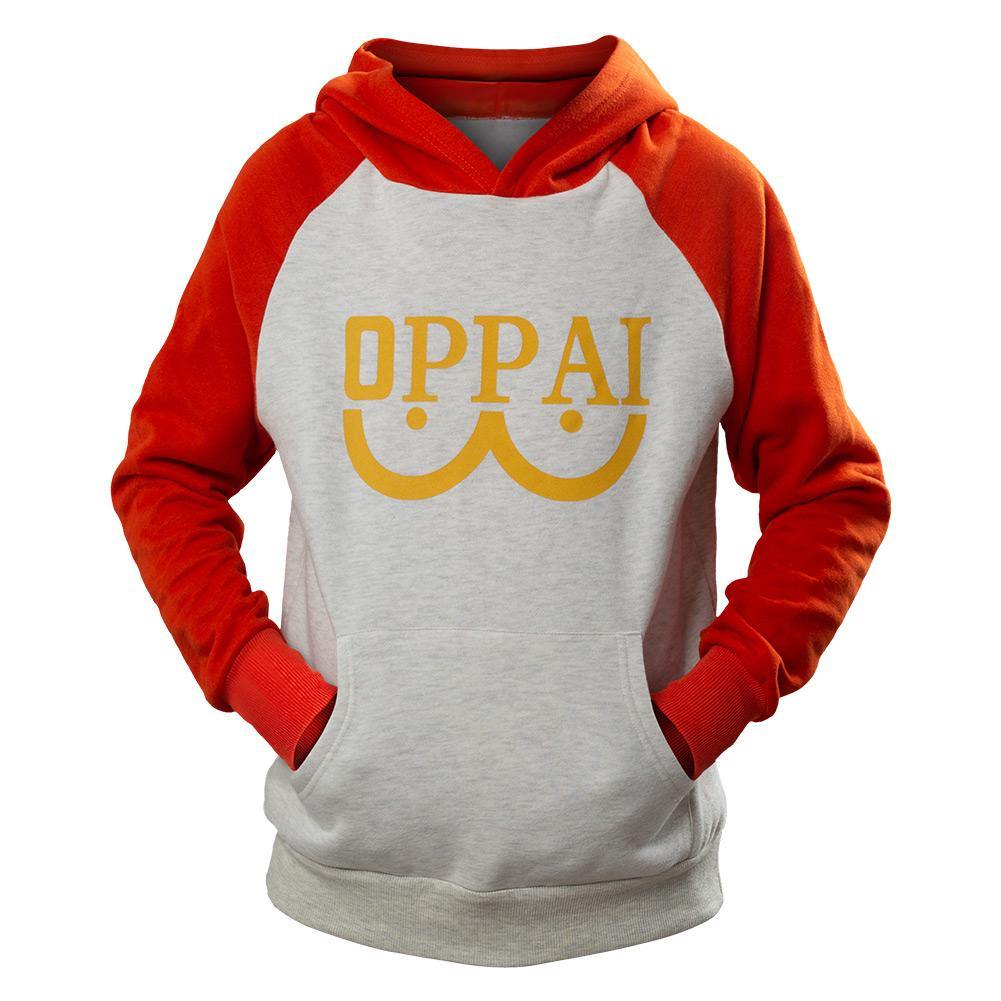 One Punch Man Hero Saitama Oppai Logo Kupuzenpulli Jacke Cosplay Kostüm - cosplaycartde