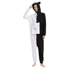 Danganronpa Monokuma Schlafanzug Pajama Erwachsene Sleepwear Pyjamas für Alltag