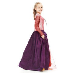 Kinder Sarah Sanderson Hocus Pocus Cosplay Kostüm Mädchen Halloween Karneval Kleid