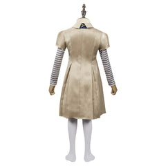 Kinder Mädchen M3gan 2023 Kleid Cosplay Halloween Karneval Kostüm