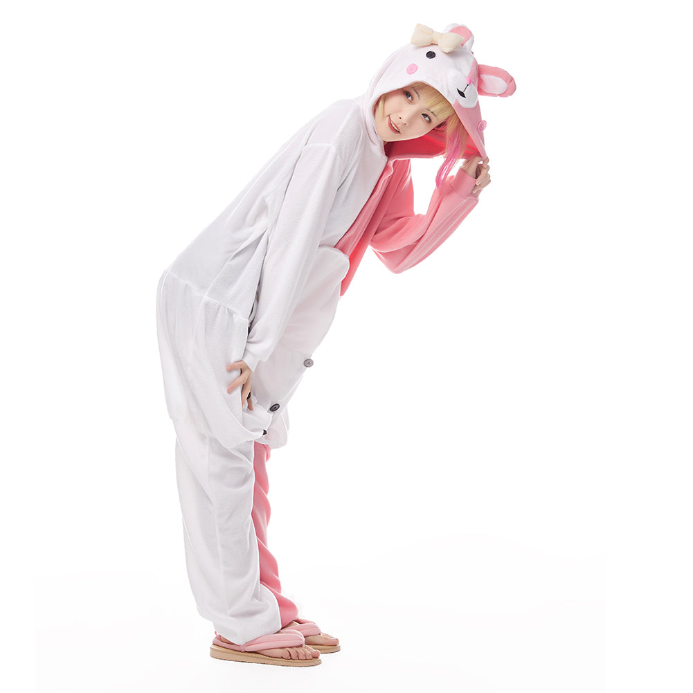 Danganronpa Dangan Ronpa Monokuma und Monomi rosa Schlafanzug Cosplay Jumpsuit Pajamas für Erwachsene