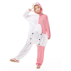 Danganronpa Dangan Ronpa Monokuma und Monomi rosa Schlafanzug Cosplay Jumpsuit Pajamas für Erwachsene