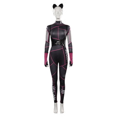 Addams Enid Sinclair Cosplay Catsuit Kostüm Halloween Karneval Jumpsuit