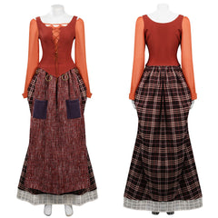 Hocus Pocus 2 Mary Sanderson Cosplay Kostüm Outfits Halloween Karneval Kleid