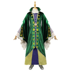 Kinder Hocus Pocus 2 Cosplay Winifred Sanderson Outfits Halloween Karneval Kleid