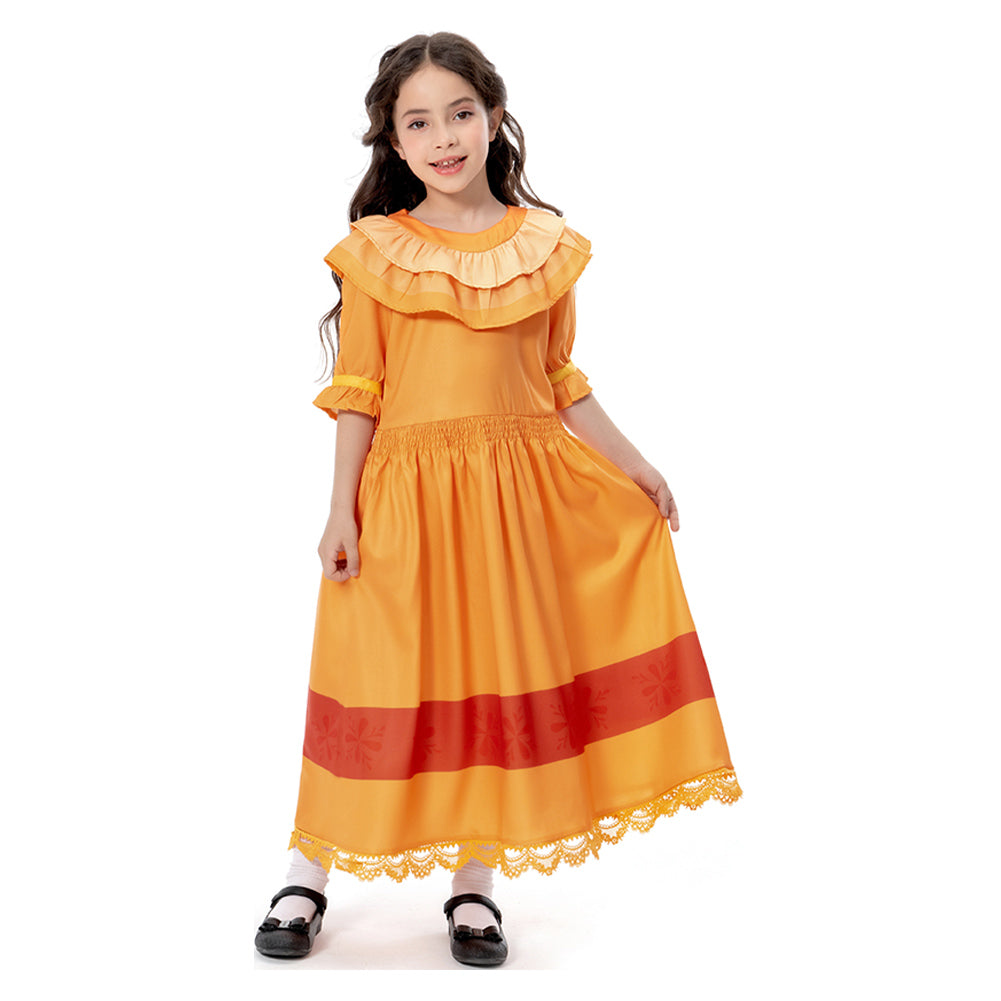Kinder Encanto Pepa Cosplay Kostüme Halloween Karneval Kleid
