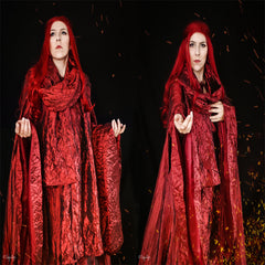 GoT Game of Thrones The Red Woman Melisandre Outfit Cosplay Kostüm