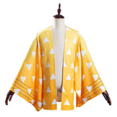 Demon Slayer Kimetsu no Yaiba Agatsuma Zenitsu Cosplay Kostüm Kimono Umhang - cosplaycartde