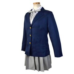 K-ON Mio Akiyama blaue Schuluniform Cosplay Kostüm Halloween Karneval Outfits