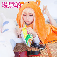Himouto! Umaru-chan Doma Umaru Cosplay Flanelle Cloak Cape Umhang Hoodie 160cm*110cm - cosplaycartde