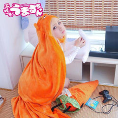Himouto! Umaru-chan Doma Umaru Cosplay Flanelle Cloak Cape Umhang Hoodie 160cm*110cm - cosplaycartde