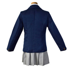 K-ON Mio Akiyama blaue Schuluniform Cosplay Kostüm Halloween Karneval Outfits