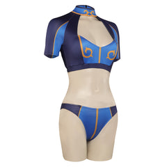 Street Fighter Chun-Li Damen originelle Bademode 2tlg. Badeanzug