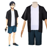 Summer Time Rendering Ajiro Shinpei Cosplay Kostüm Halloween Karneval Outfits
