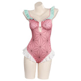 Kamado Nezuko Demon Slayer Cosplay Outfits Badeanzug