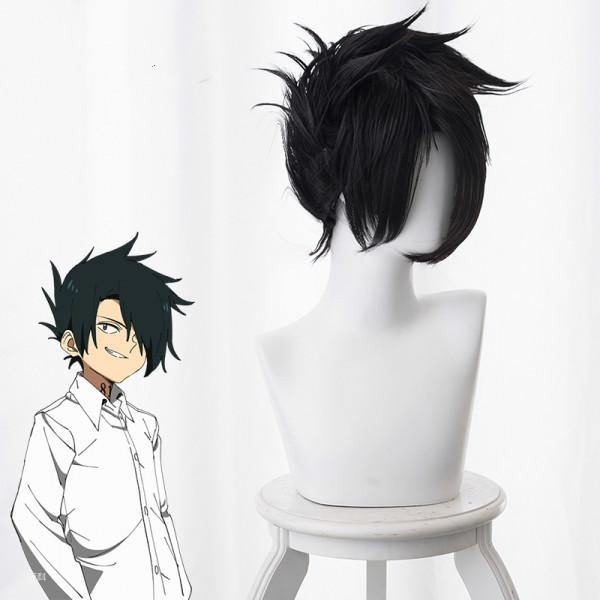 The Promised Neverland Yakusoku no Neverland Ray Perücke Cosplay Perücke Schwarz - cosplaycartde