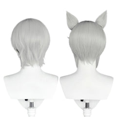 Genshin Impact Lyney Lynette Perücke Cosplay Perücke mit Ohren