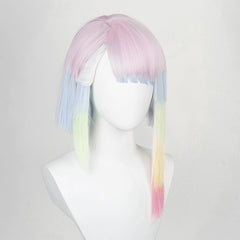 Cyberpunk: Edgerunners Lucy Perücke Hitzebeständiges Haar Karneval Halloween Party Requisiten