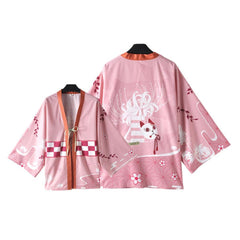 Demon Slayer Urokodaki Sakonji Cosplay Kostüm Kimono Jacke Umhang Zuhause als Schlafanzug - cosplaycartde