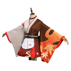 Genshin Impact Kaedehara Kazuha Originell Kimono Dienstmädchen Outfits