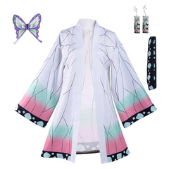Demon Slayer Kimetsu no Yaiba Kochou Shinobu Umhang Cosplay Haori mit Zubehör