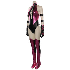Mortal Kombat Mileena Cosplay Sexy Kostüm Outfits Halloween Karneval Jumpsuit