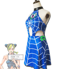 JoJo’s Bizarre Adventure Jolyne Cujoh Cosplay Kostüm Kleid Halloween Karneval Outfits