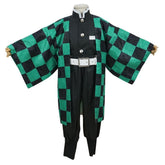 Kinder Jungen Mädchen Anime Demon Slayer Kamado Tanjirou Cosplay Kostüm Uniform - cosplaycartde