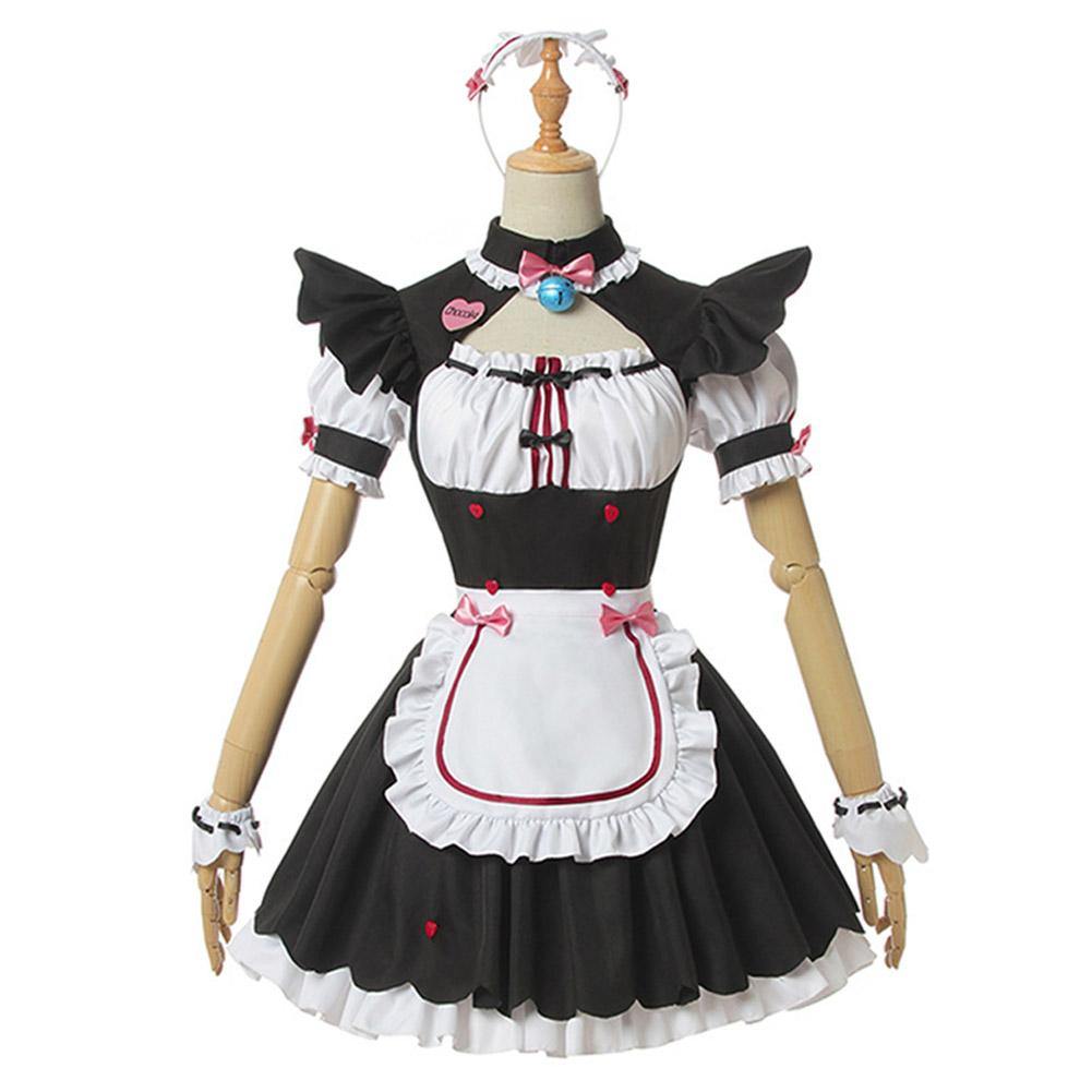 Katzenparadies NEKOPARA Chocola Vanilla Cosplay Kostüm Dienstmädchen Kleid - cosplaycartde