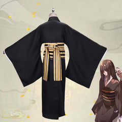 Demon Slayer Nakime Kimono Cosplay Kostüm Halloween Karneval Outfits